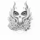 new england gothic tattoo design idea