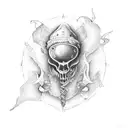 new england gothic nautical tattoo design idea