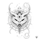 new england gothic nautical tattoo design idea