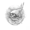 new england gothic nautical tattoo design idea