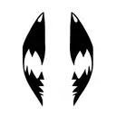 shark jaw tattoo design idea