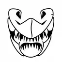 shark jaw tattoo design idea