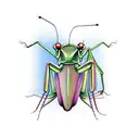 Praying mantis tattoo design idea