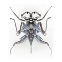 Praying mantis tattoo design idea