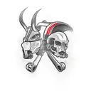 a left shoulder tatoo of a sport motorbike  tattoo design idea