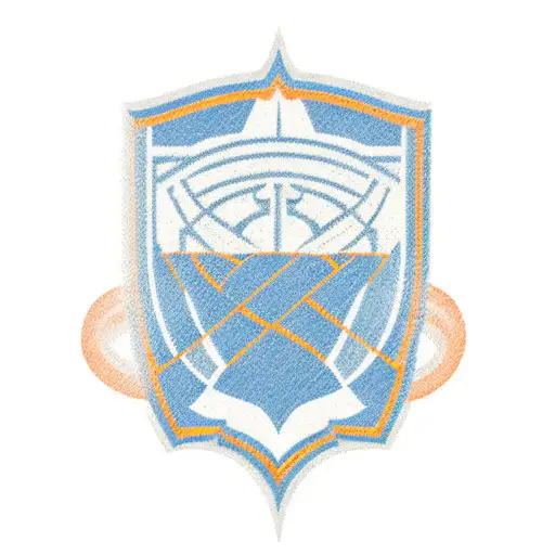 Financial consultant superhero with Denver Nuggets and Broncos symbols tattoo design idea