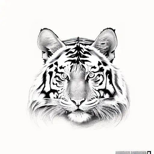 orange tiger cat named peaches tattoo design idea