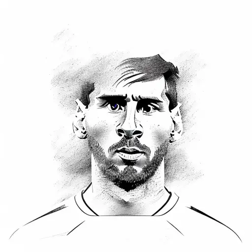 copa del mundo, leo messi, argentina tattoo design idea