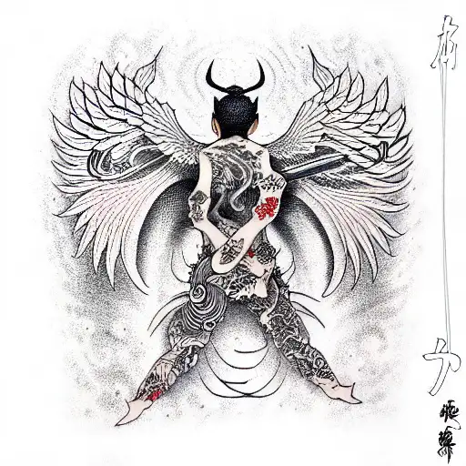 lucifer tattoo design idea