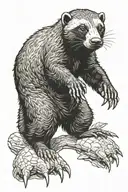 Honey Badger tattoo design idea