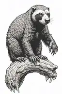 Honey Badger tattoo design idea