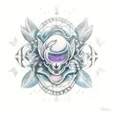 moon hecate tattoo design idea