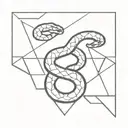 snake, metal element tattoo design idea