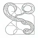 snake, metal element tattoo design idea