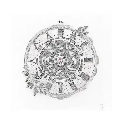 roman numbers of my date of birth (july 7th 2004) tattoo design idea