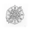 roman numbers of my date of birth (july 7th 2004) tattoo design idea