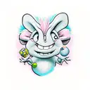 pinky and the brain tattoo design idea