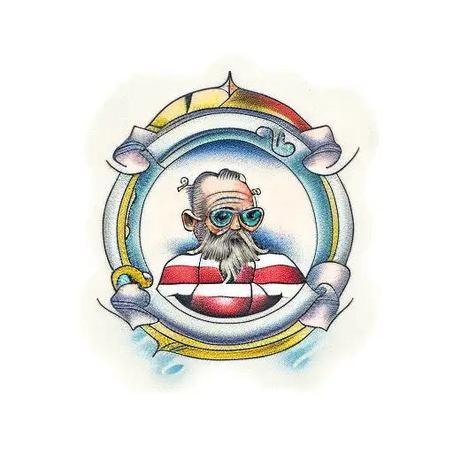 the old man and the sea tattoo design idea