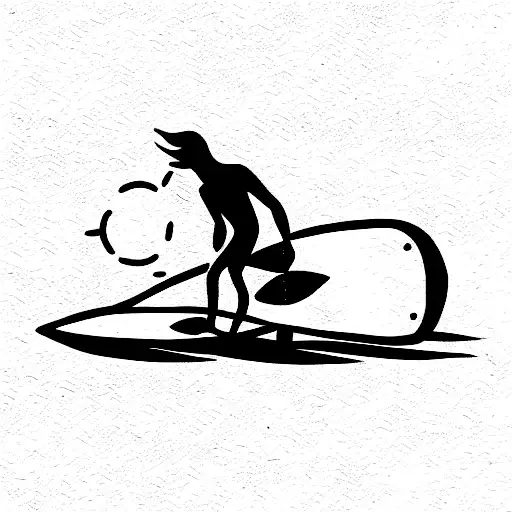 Surfer tattoo design idea