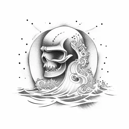 Surfer tattoo design idea
