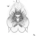feather destiny tattoo design idea