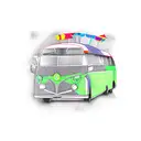 bus tattoo design idea