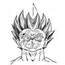 vegeta y trunks tattoo design idea