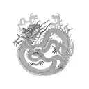 chinese dragon with clouds chinese dragon with clouds  tattoo design idea