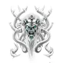 poseidon vs hydra tattoo design idea