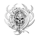 poseidon vs hydra tattoo design idea