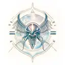 alien vs predator small simple tattoo design idea