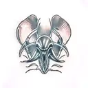 alien vs predator small simple tattoo design idea