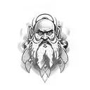 Dwarf  Warrior tattoo design idea