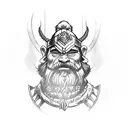 Dwarf  Warrior tattoo design idea