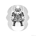 Dwarf  Warrior tattoo design idea