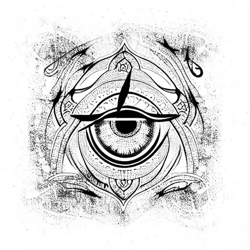Evil Eye tattoo design idea