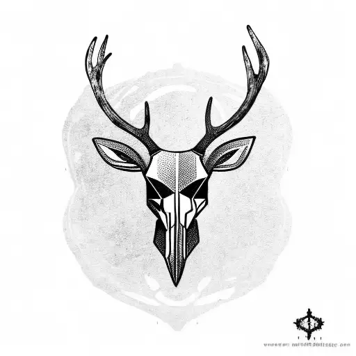 Deer Buck Head Temporary Tattoo Sticker (Set of 2) - OhMyTat - Shop OhMyTat  Temporary Tattoos - Pinkoi