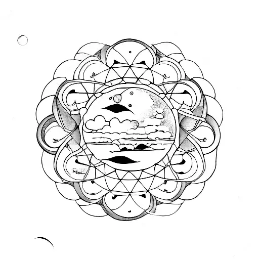 moon phases 30/07/1998 24/03/2003 tattoo design idea