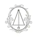 libra zodiac sign letter K letter tattoo design idea