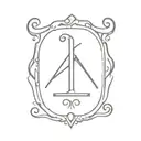 libra zodiac sign letter K letter tattoo design idea