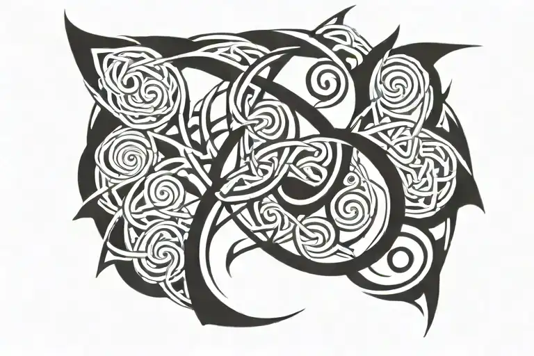 jormungander celtic design tattoo design idea