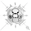 8 Ball tattoo design idea