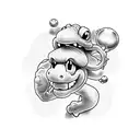 Yoshi tattoo design idea