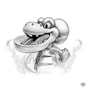 Yoshi tattoo design idea