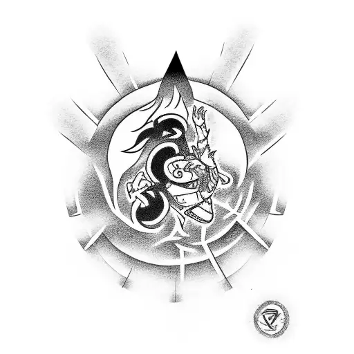 Naruto y Jiraiya  tattoo design idea