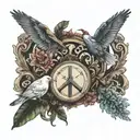 Give Peace a Chance tattoo design idea