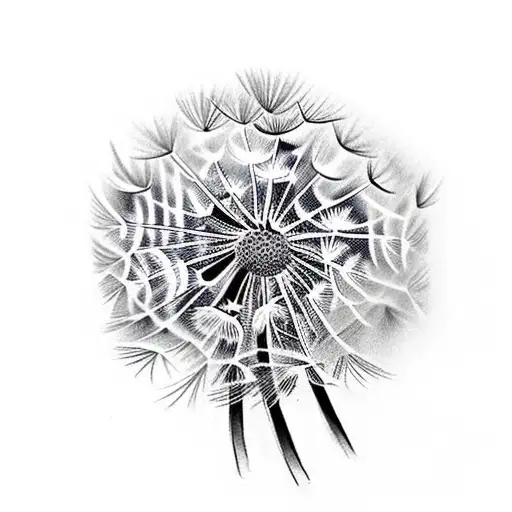 Dandelion tattoo design idea