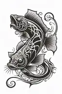 flathead catfish tattoo design idea