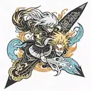 arm sleeve inspired by the anime "bleach" tattoo design idea
