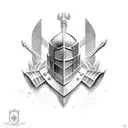 Maltese knight tattoo design idea